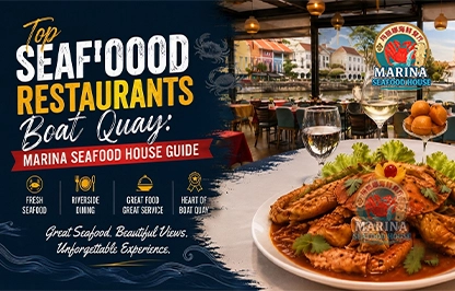 Seafood Lovers Dream Fresh Prawns at Marina Seafood House